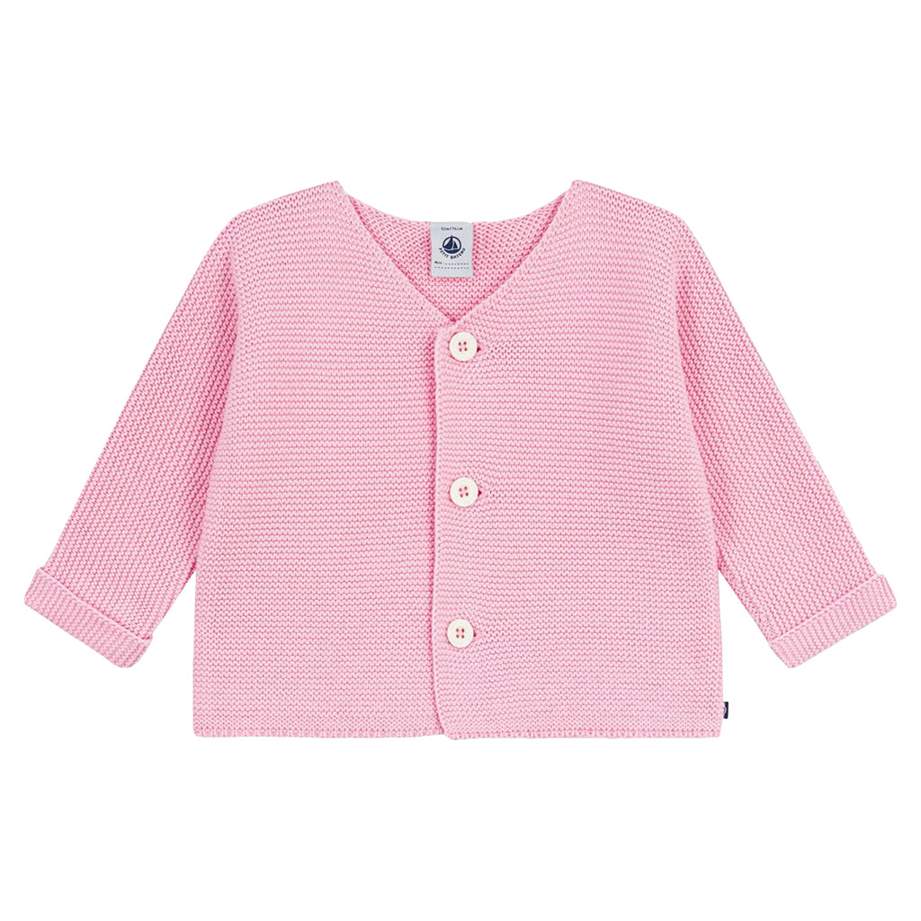 Petit Bateau Baby Cardigan Marquise Pink