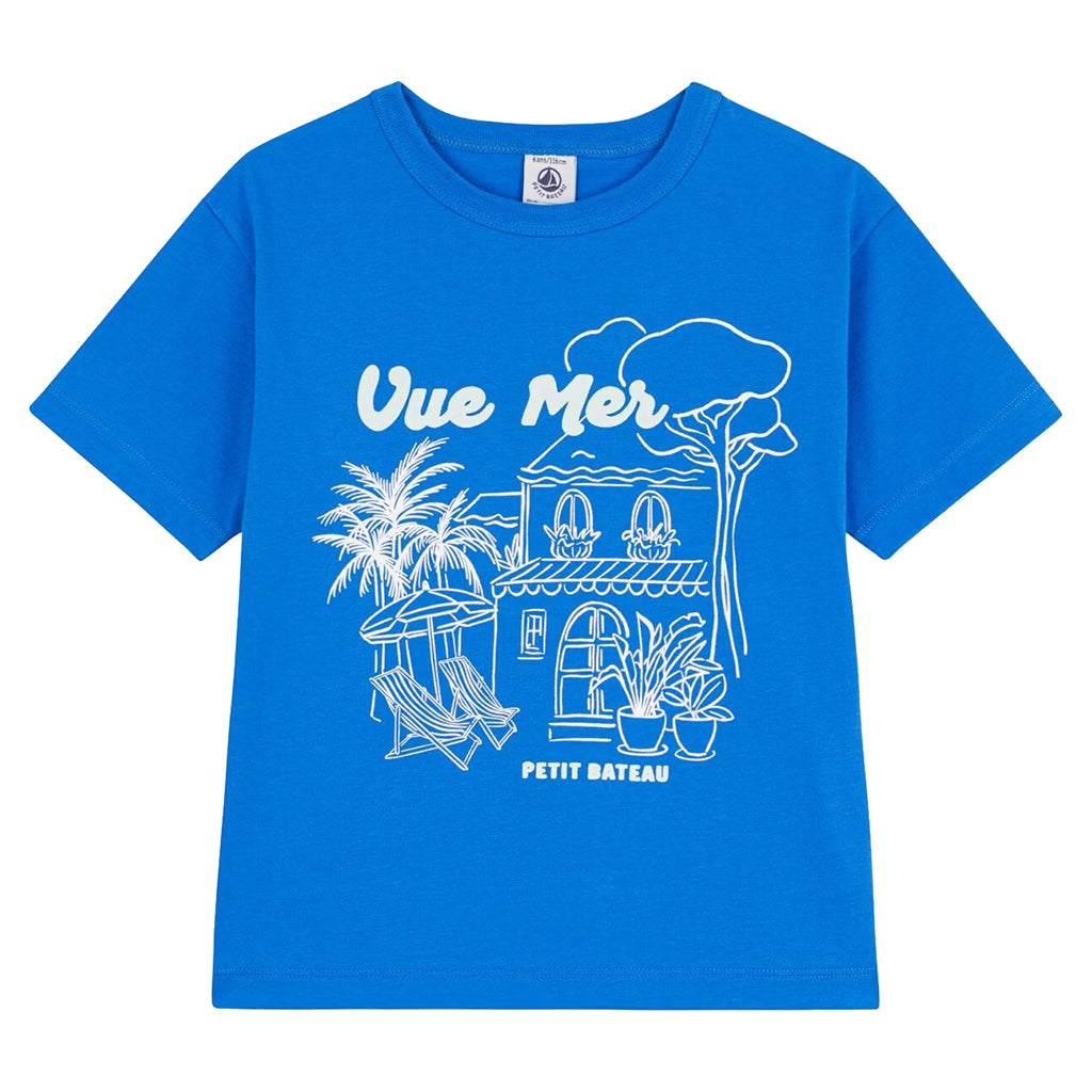 Petit Bateau Child T-shirt Delphinium Blue