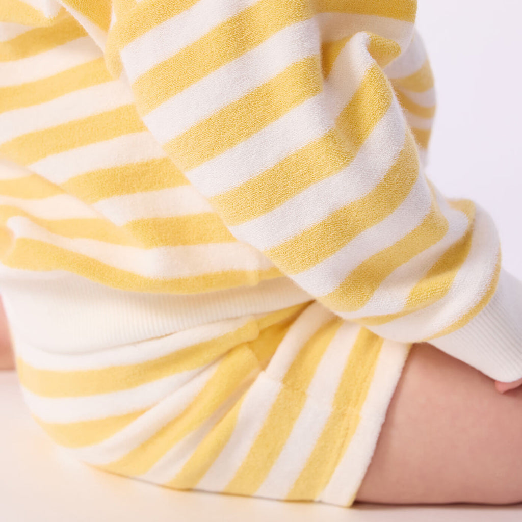 Petit Bateau Baby Shorts Poleni Yellow And White Stripes