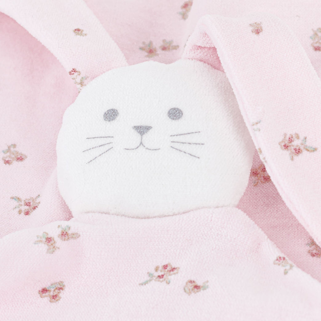 Petit Bateau Baby Doudou Soft Toy Barely Pink Floral Print
