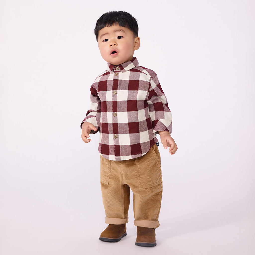Petit Bateau Baby Pants Latte Brown
