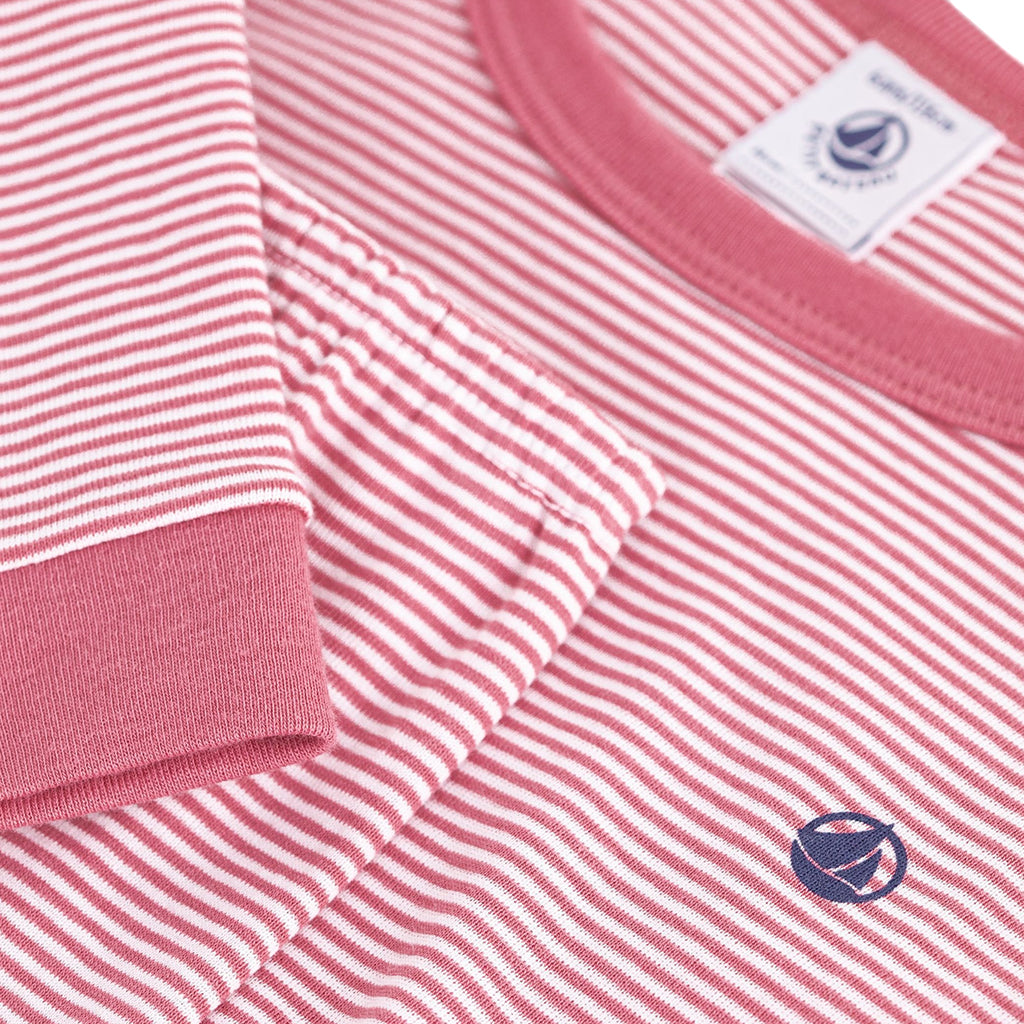 Petit Bateau Child Pyjamas New Cheek Pink Stripes