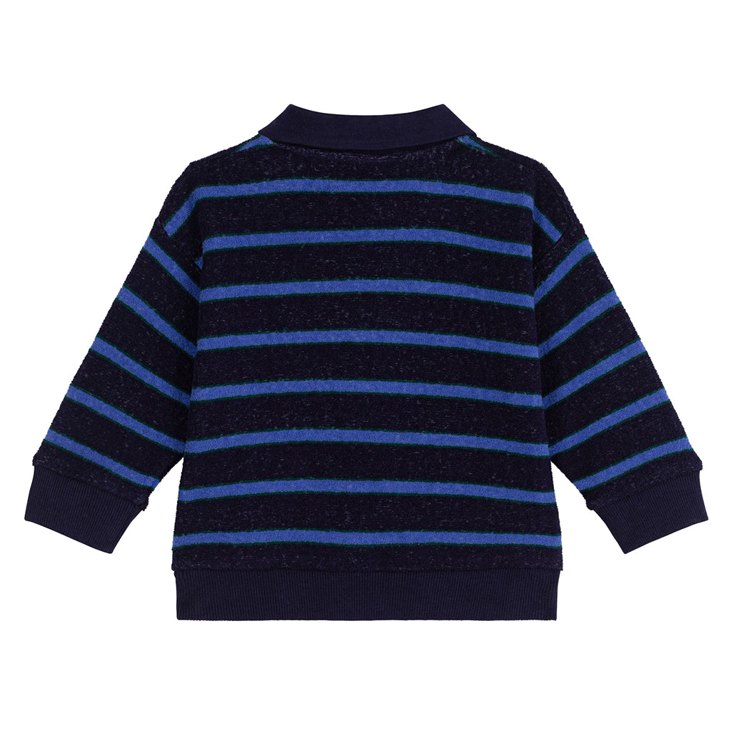 Petit Bateau Baby Sweatshirt Soir Blue Stripes