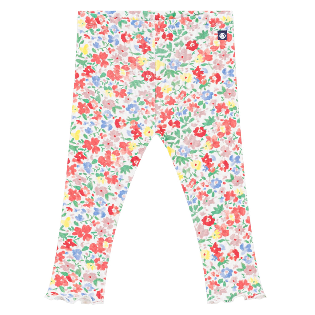 Petit Bateau Baby Leggings Multicolour Floral Print
