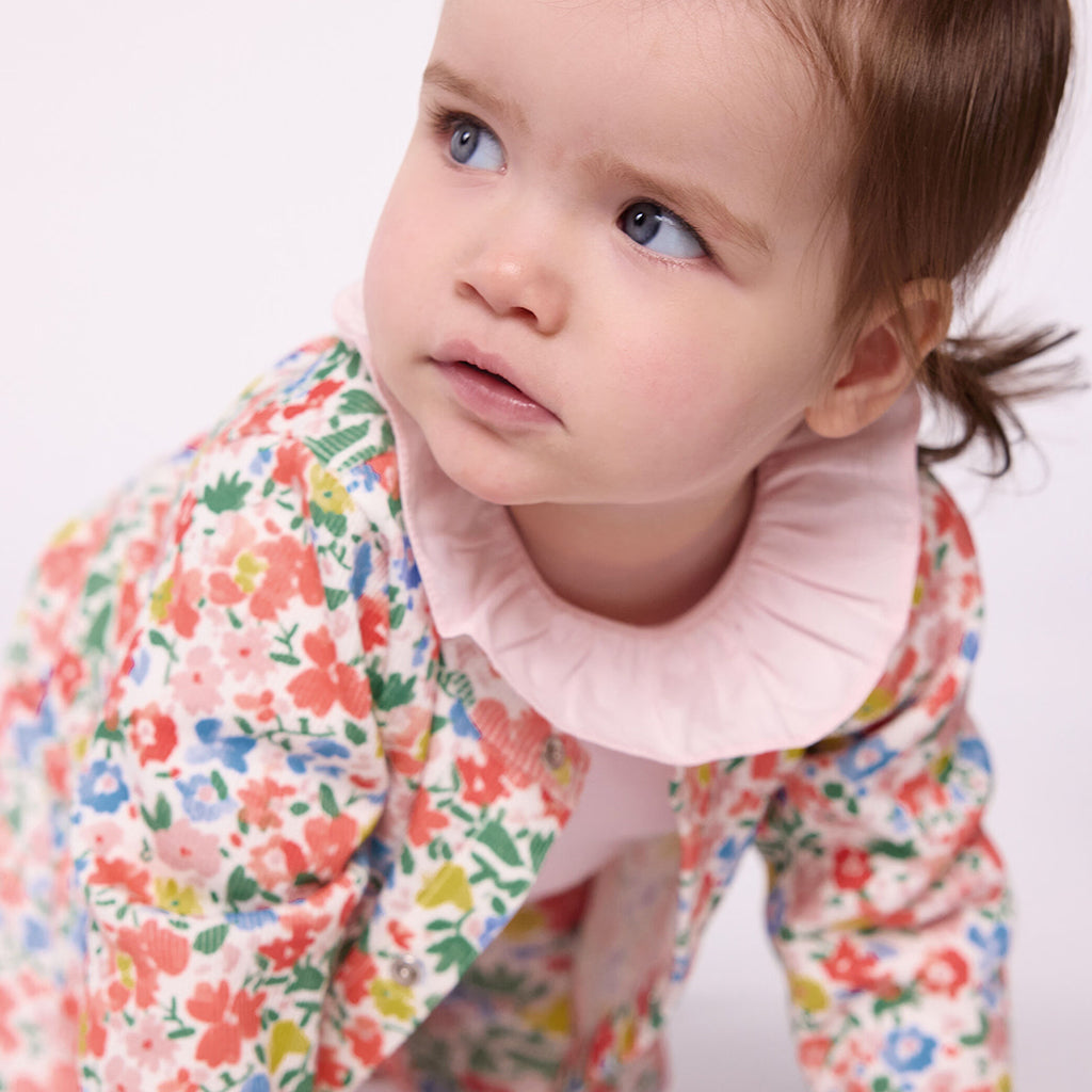 Petit Bateau Baby Cardigan Multicolour Floral Print