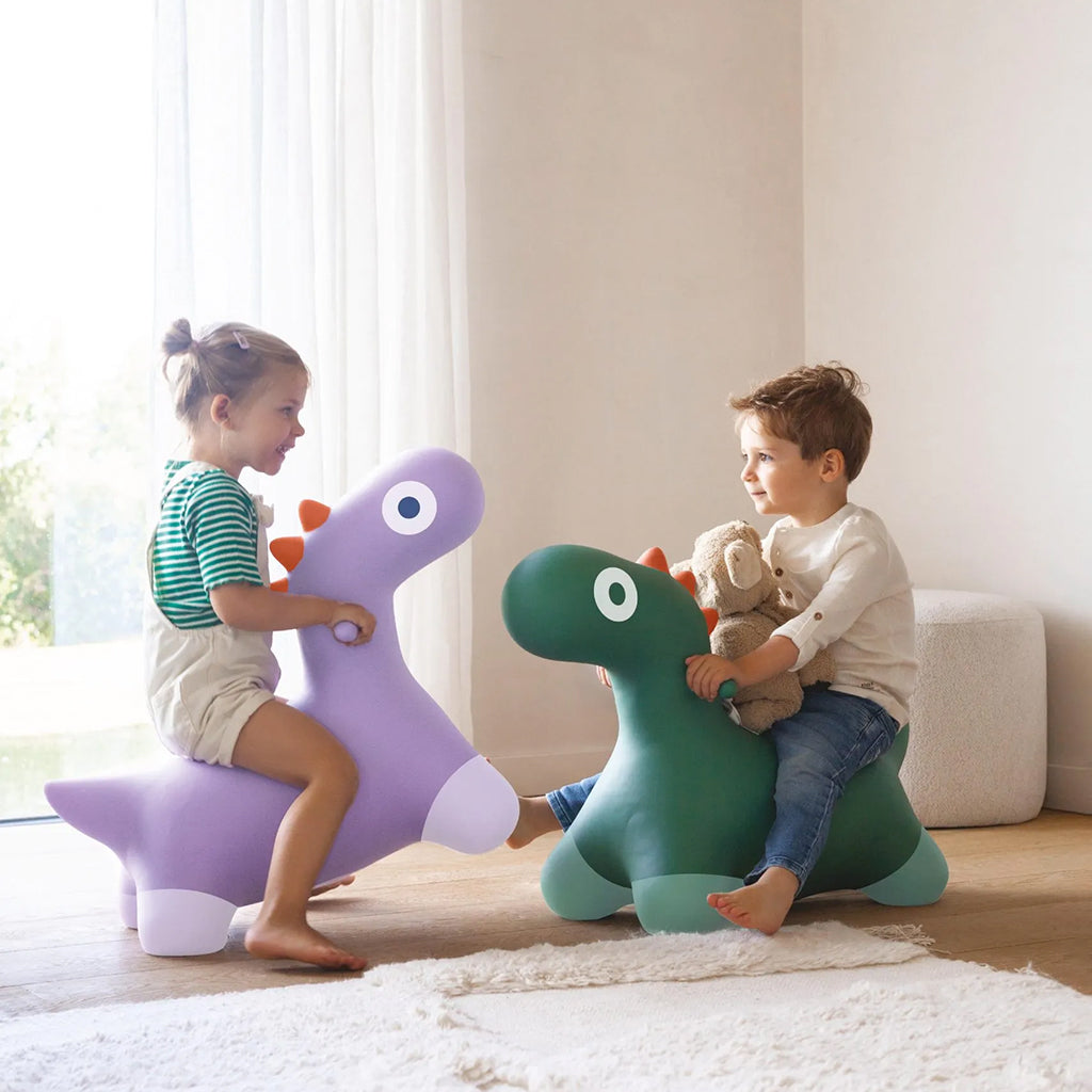 Quut Hoppi Bouncing Dino Garden Green
