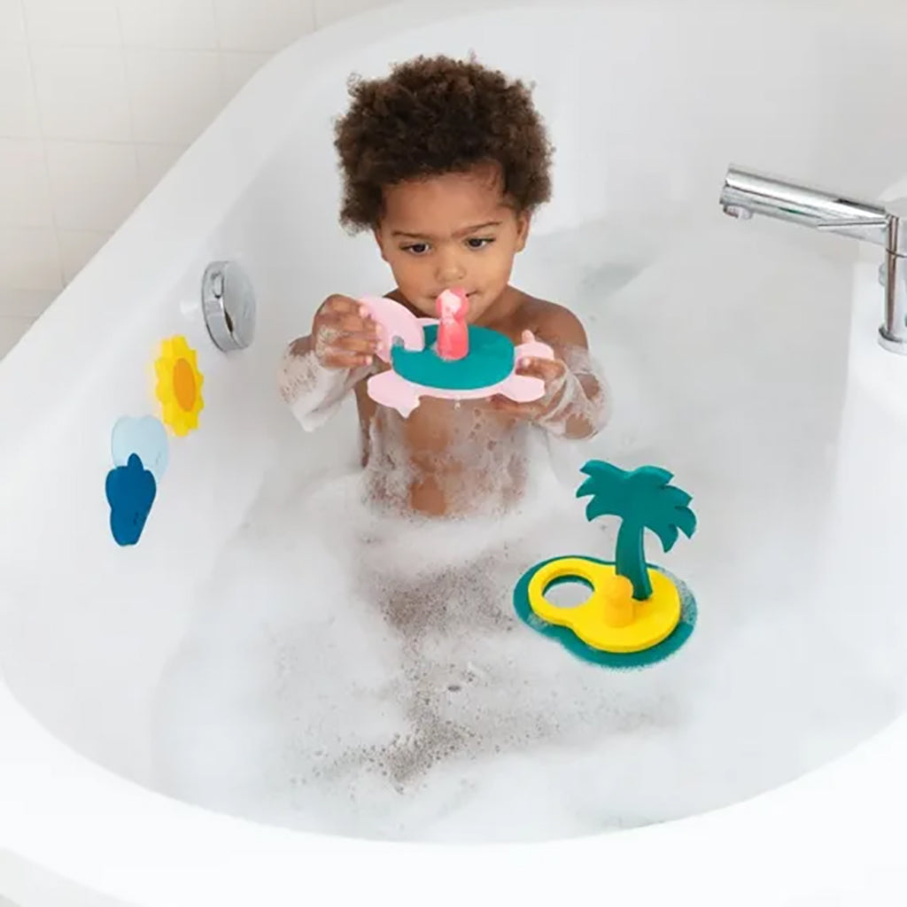 Quut Puzzle Friends Treasure Island Bath Toys