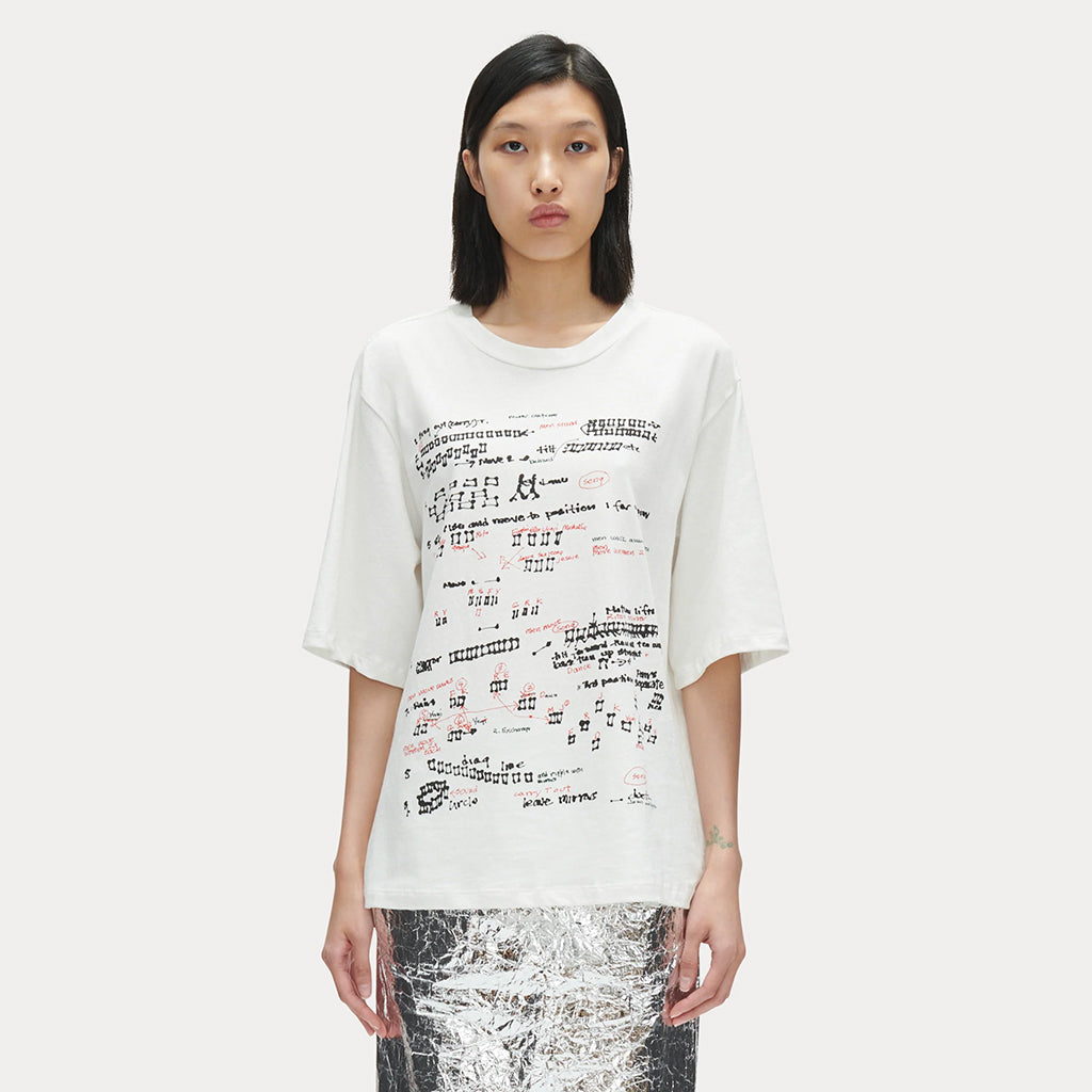 Rachel Comey Woman x Joan Jonas Terju T-shirt Ivory White