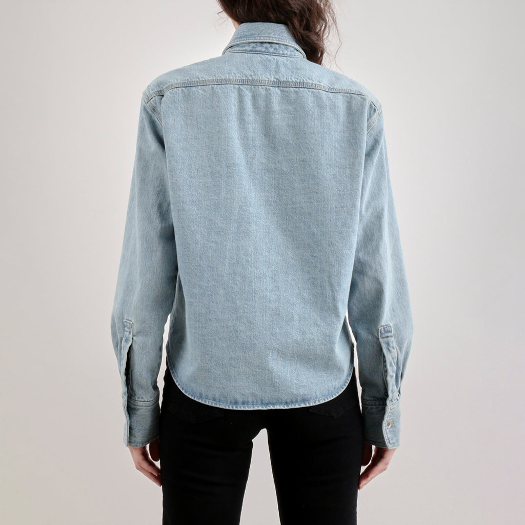 Rachel Comey Woman Riera Shirt Celeste Blue Denim