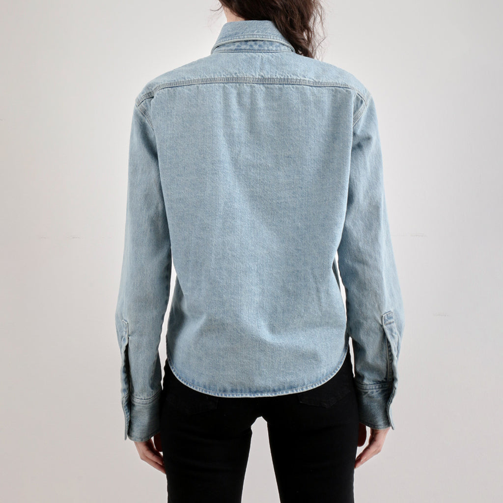 Rachel Comey Woman Riera Shirt Celeste Blue Denim