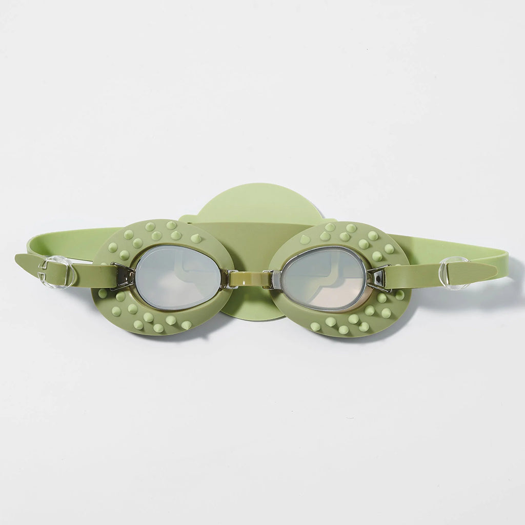 Sunnylife Child Swim Goggles Cookie The Croc Khaki Green