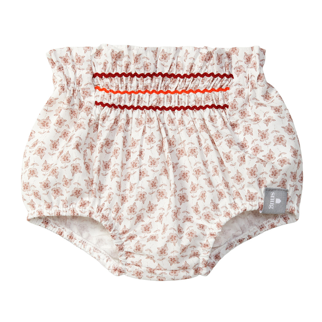 Snug Baby Bloomers Old Rose Pink Floral Print