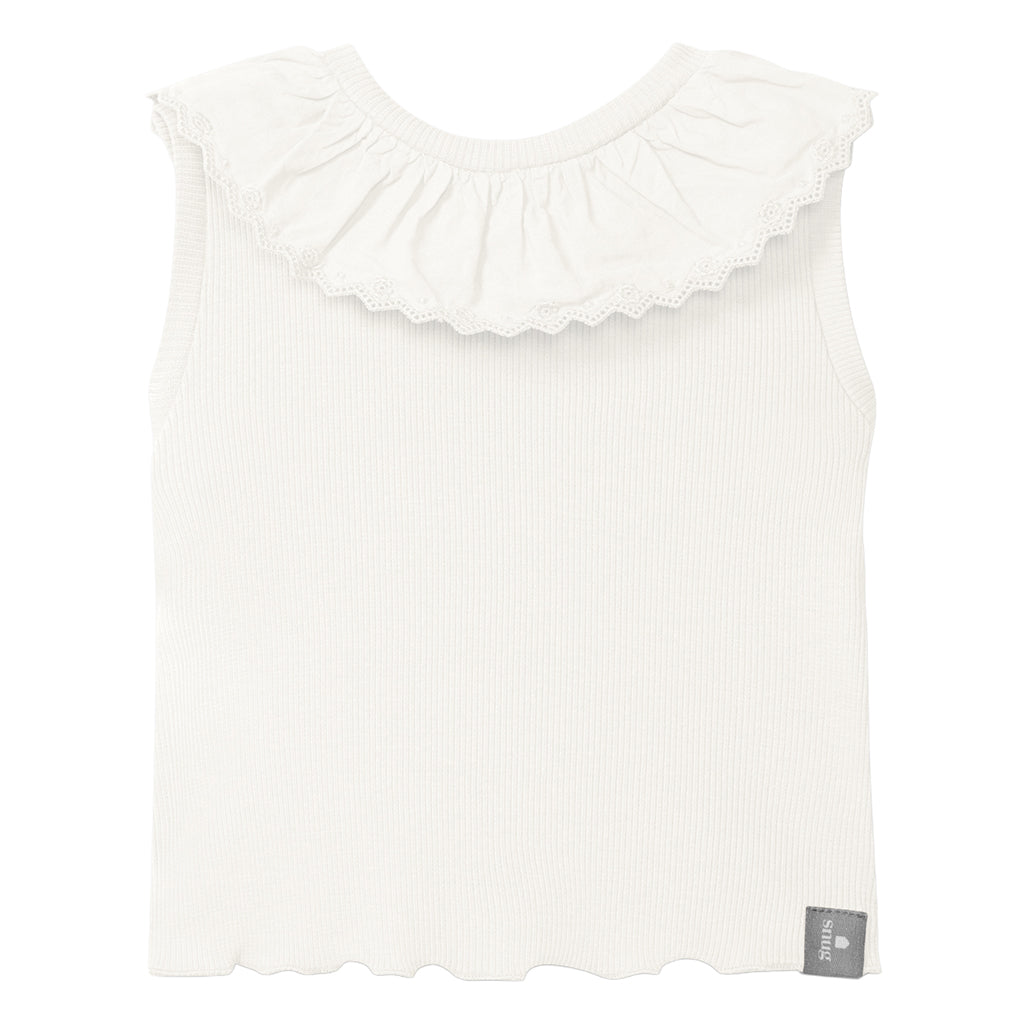 Snug Baby Collared Top White