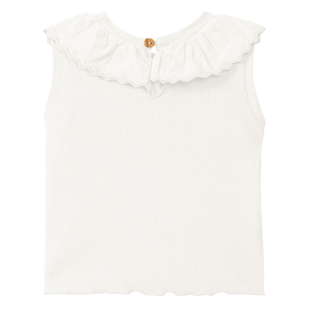 Snug Baby Collared Top White