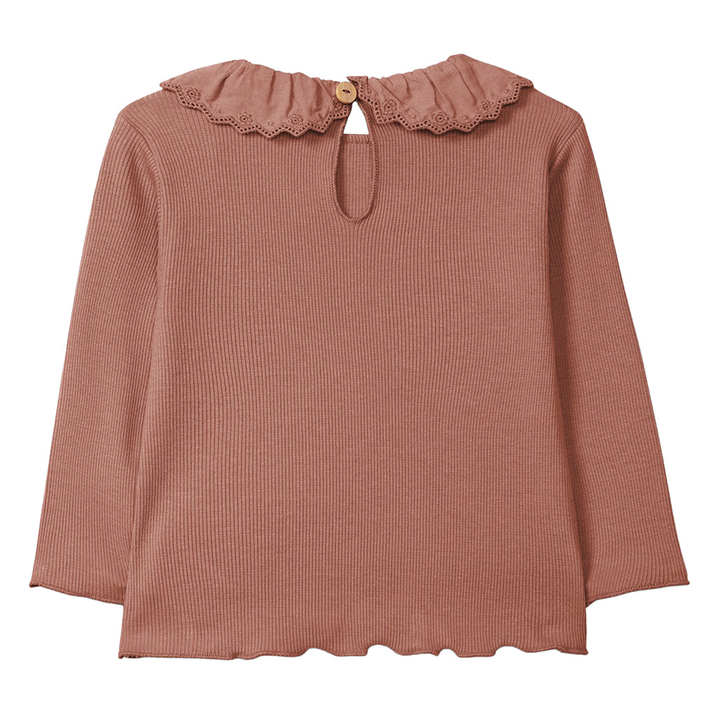 Snug Baby Collared T-shirt Terracotta Red