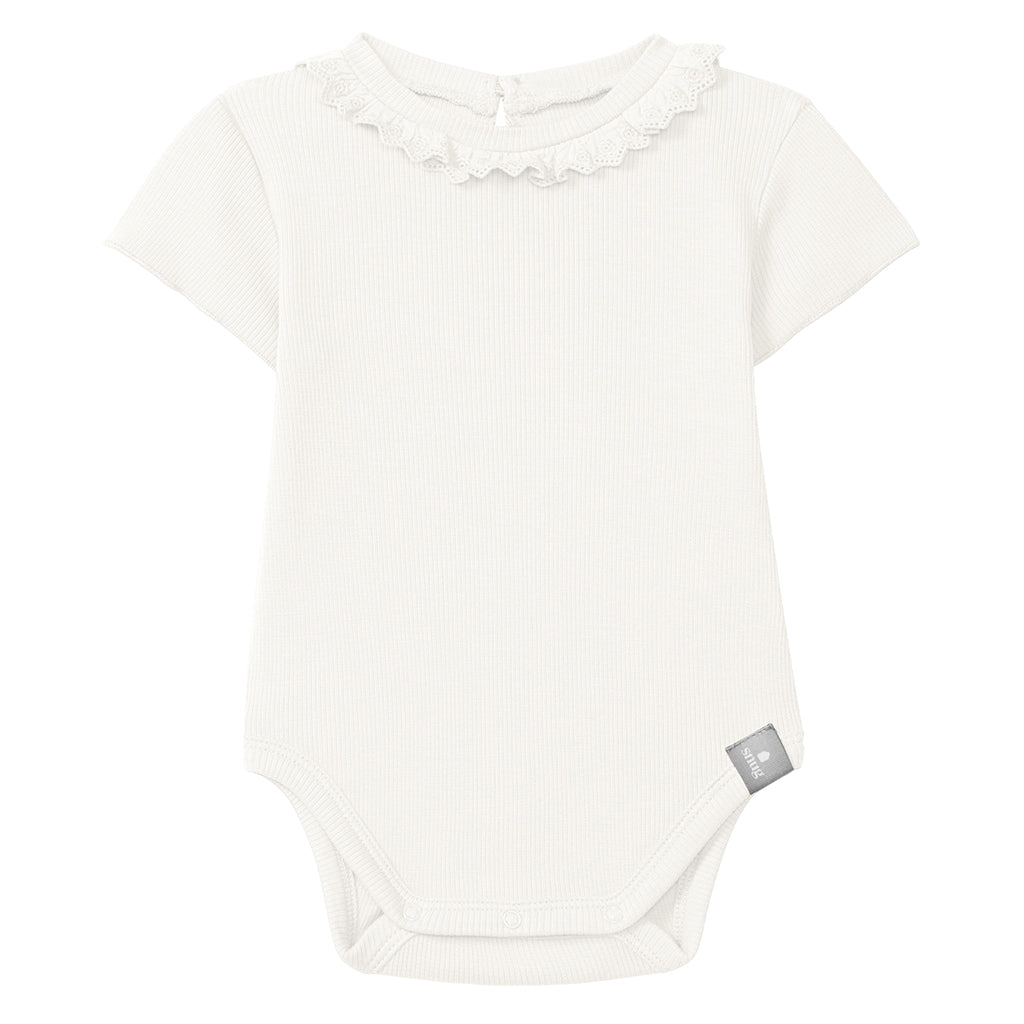 Snug Baby Collared Bodysuit White