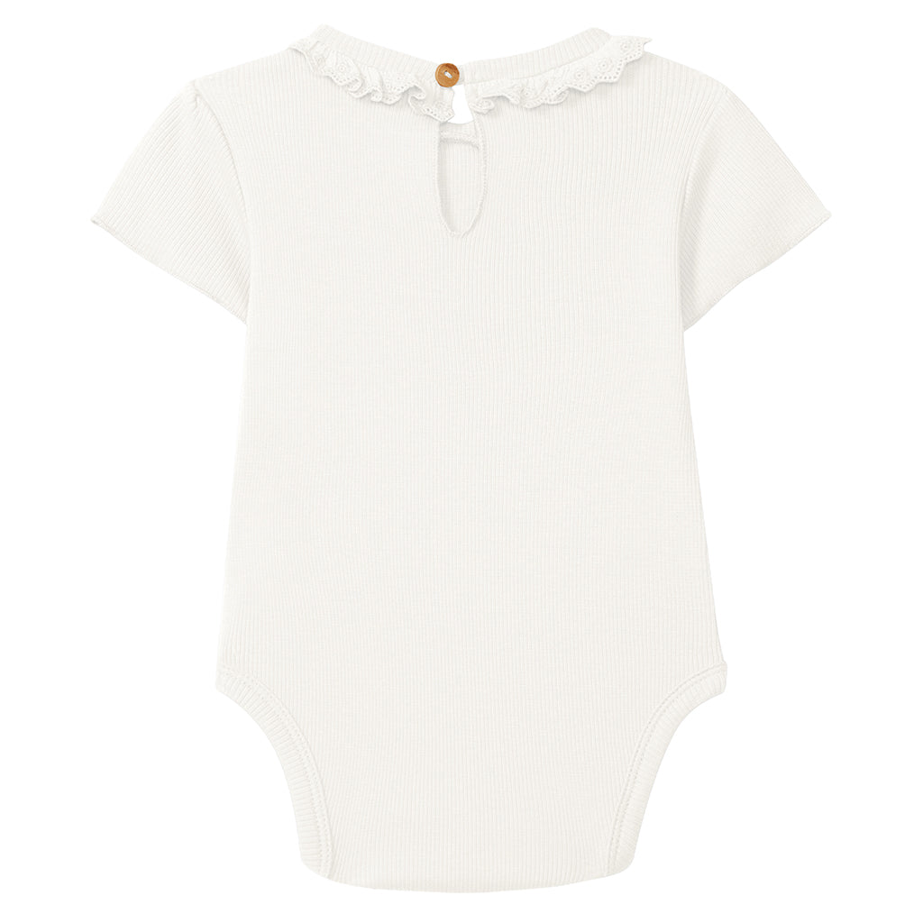 Snug Baby Collared Bodysuit White