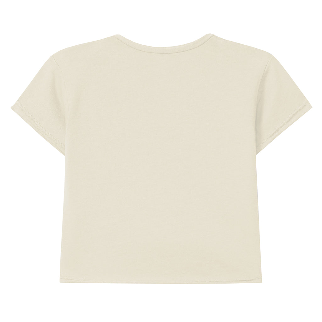 Snug Baby And Child T-shirt With Pocket Natural Cream