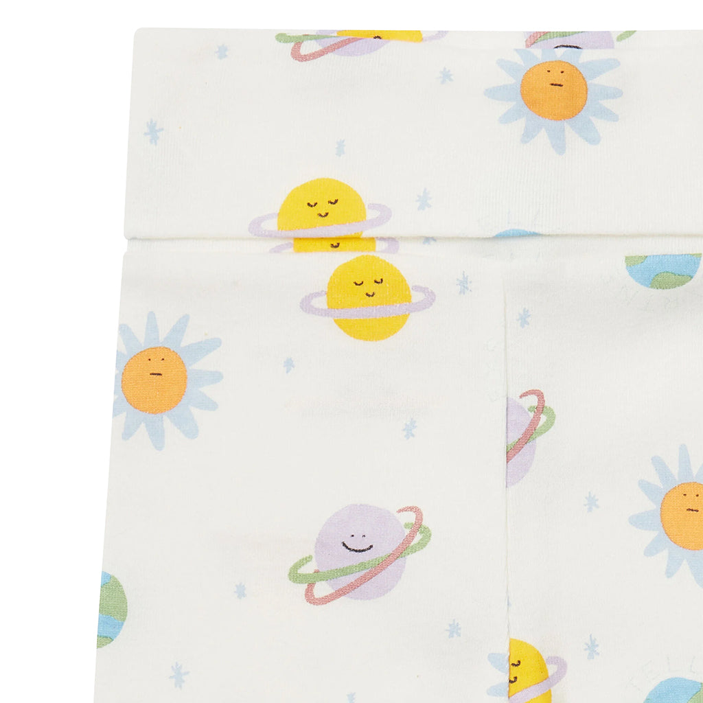 Stella McCartney Baby Leggings With Planets Print White