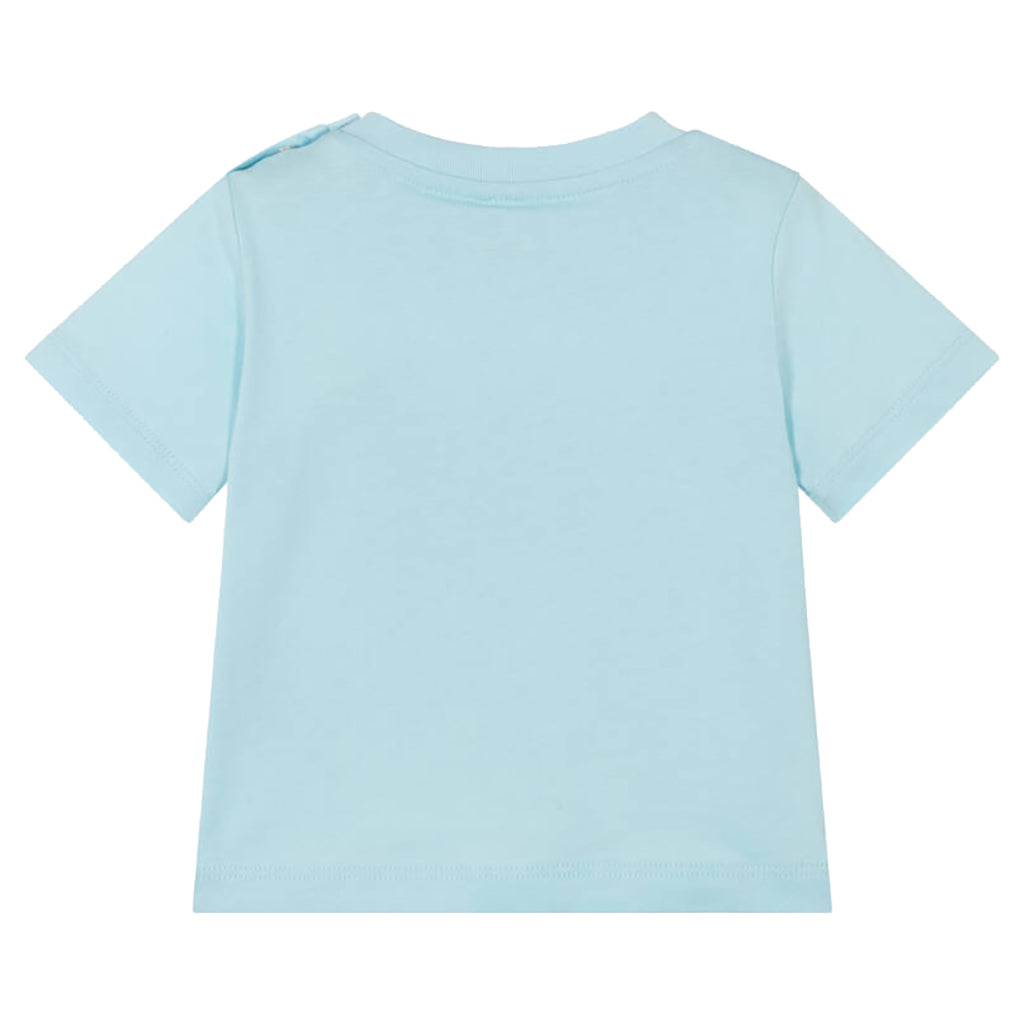 Stella McCartney Baby T-Shirt With Sun And Earth Logo Disc Blue