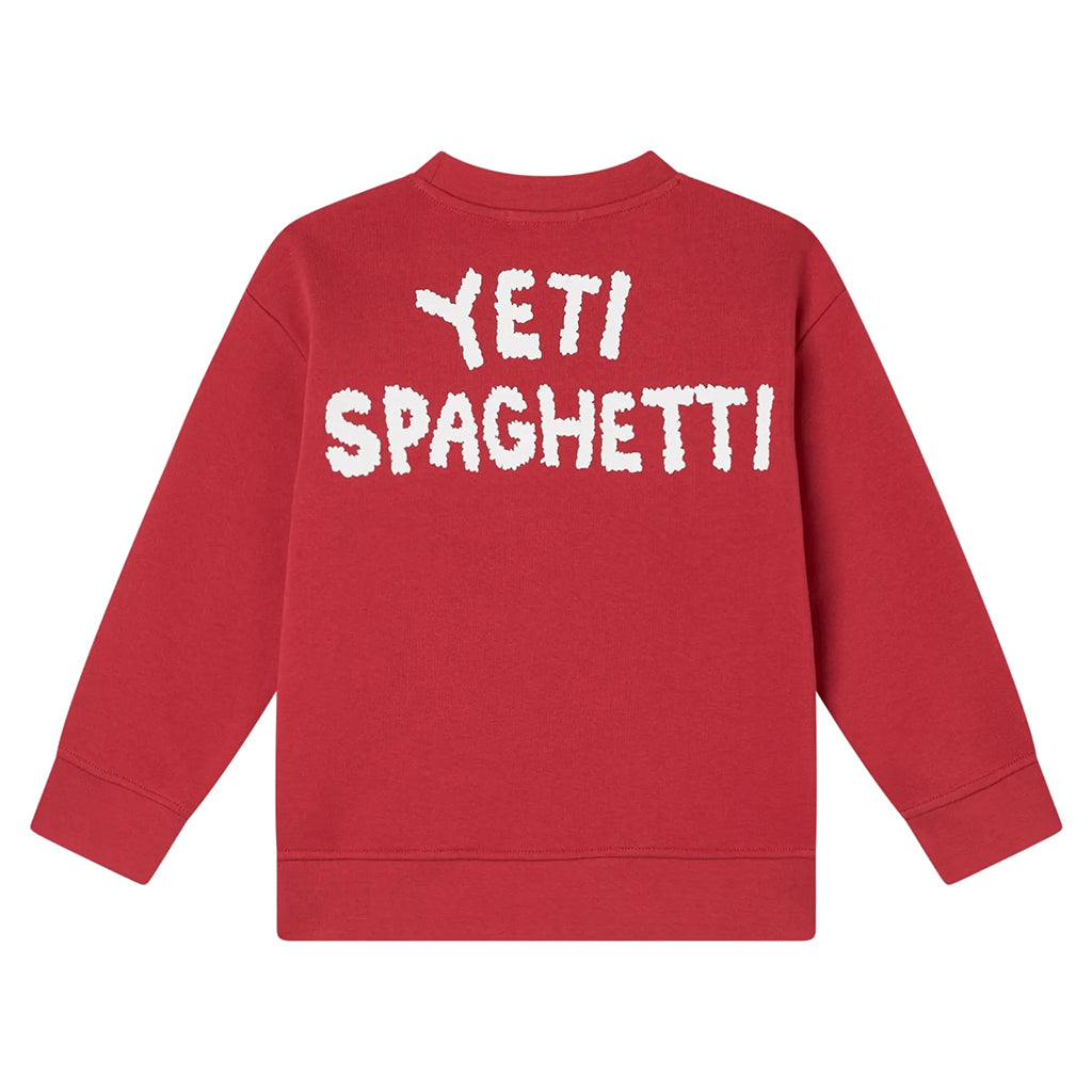 Stella McCartney Child Sweatshirt With Yeti Spaghetti Print Red