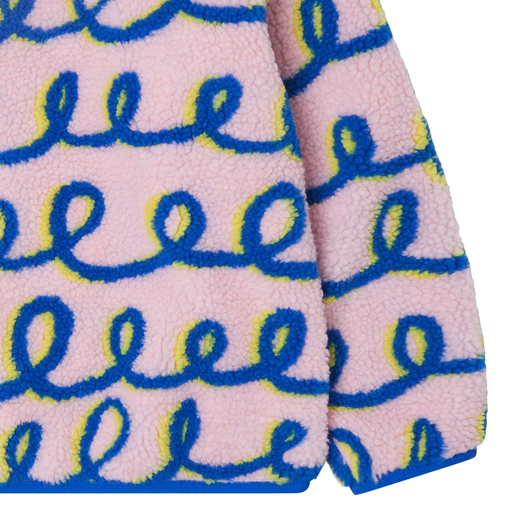 Stella McCartney Child Teddy Jacket Squiggle Print Pink