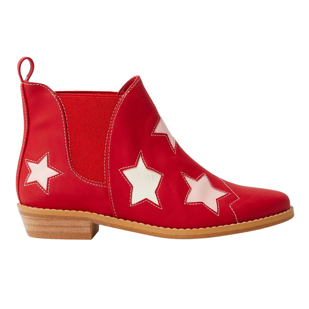 Stella McCartney Child Boots Stars Red
