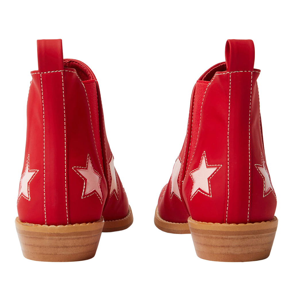 Stella McCartney Child Boots Stars Red