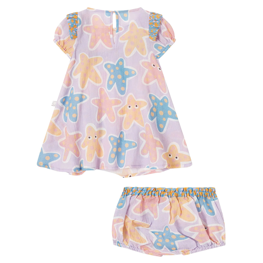Stella McCartney Baby Dress Starfish Print Purple