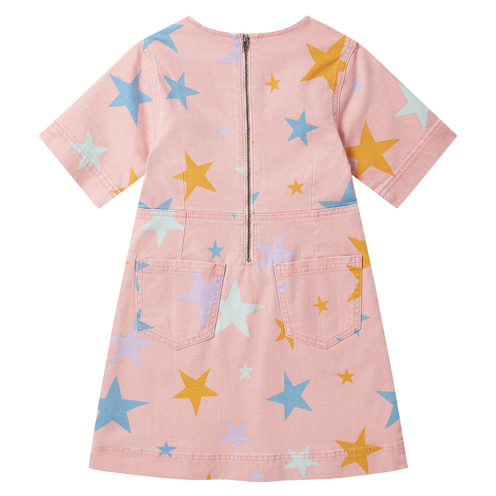 Stella McCartney Child Dress Stars Print Pink