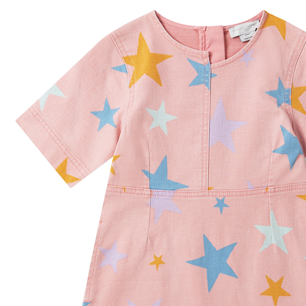 Stella McCartney Child Dress Stars Print Pink