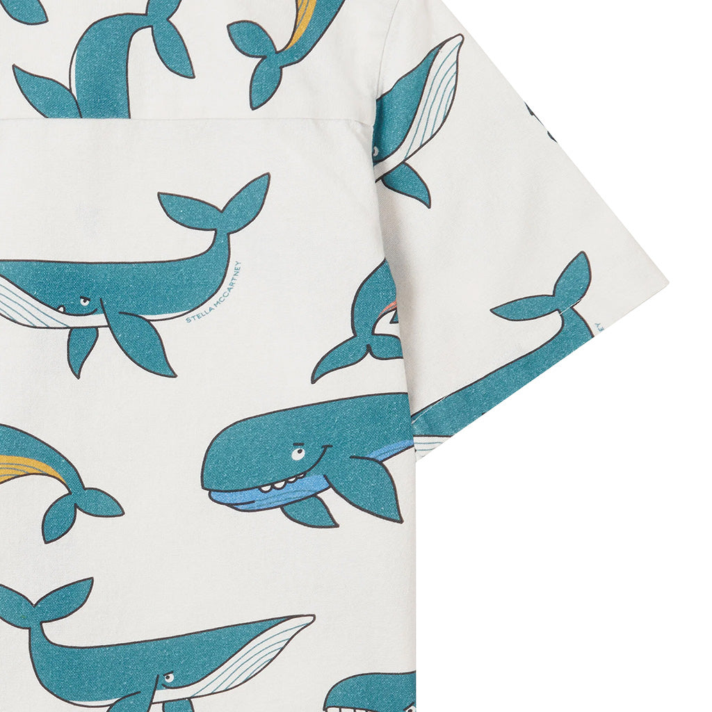 Stella McCartney Child Shirt Whale Print White