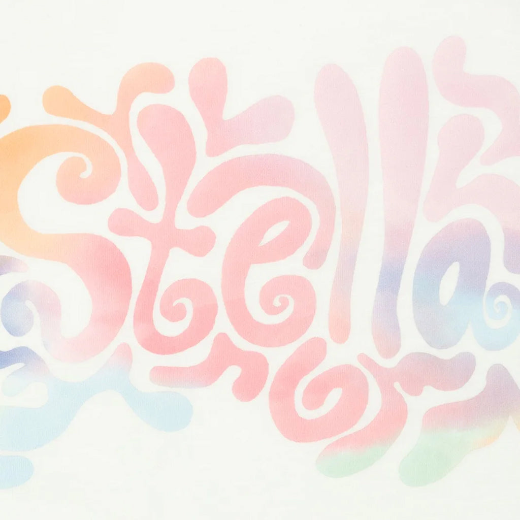 Stella McCartney Child T-shirt With Tie Dye Logo Print White