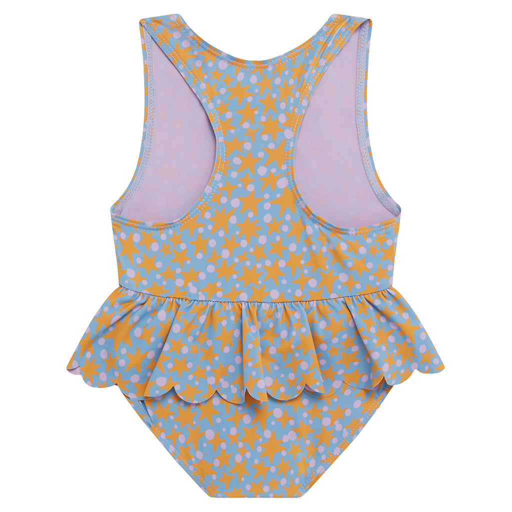 Stella McCartney Baby Swimsuit Stars And Dots Print Blue