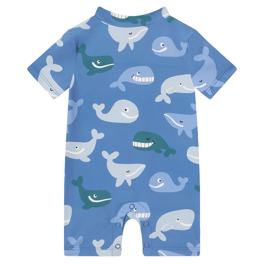 Stella McCartney Baby Swimsuit Whale Print Blue