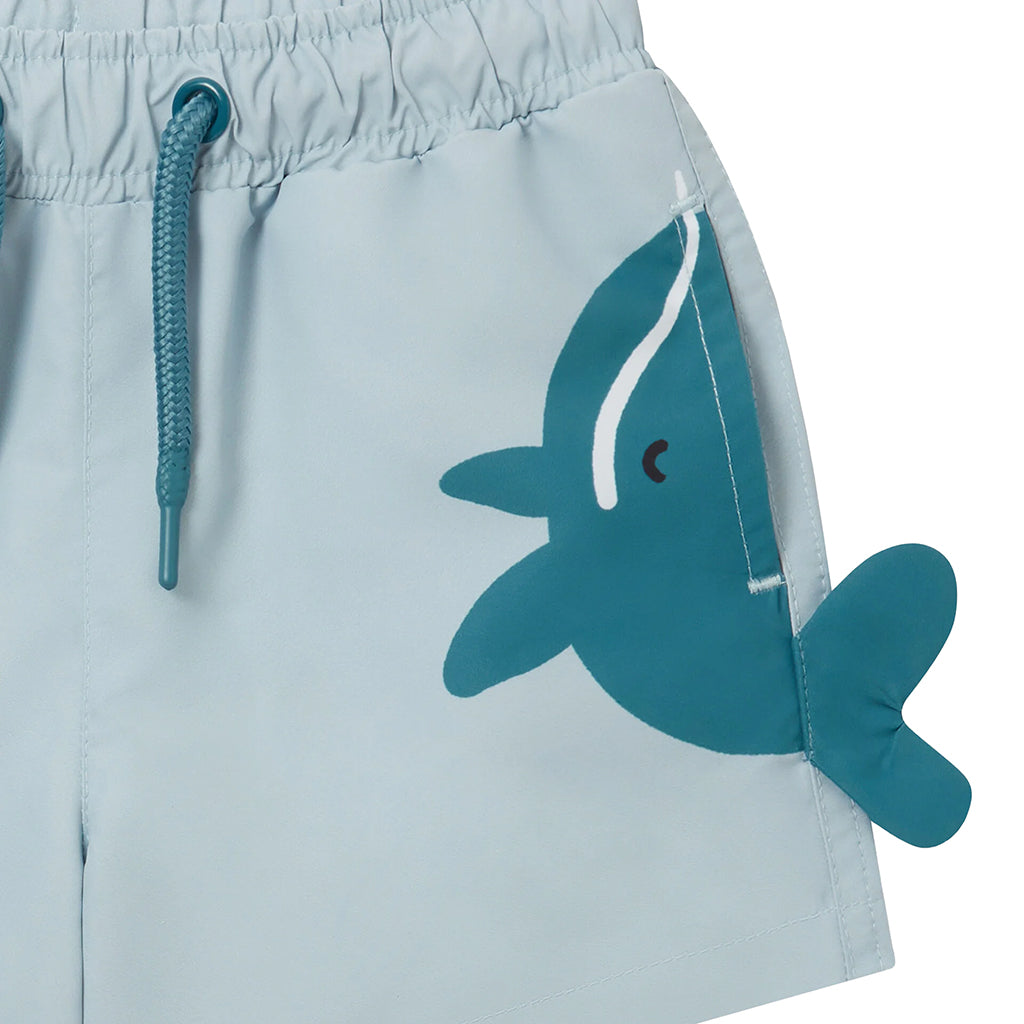 Stella McCartney Baby Swim Shorts Whale Print Blue