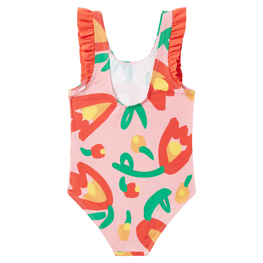 Stella McCartney Child Swimsuit Tulips Print Pink