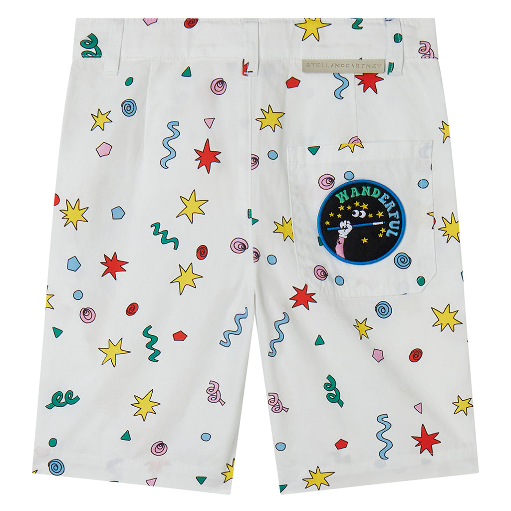 Stella McCartney Child Shorts Magic Confetti Print White