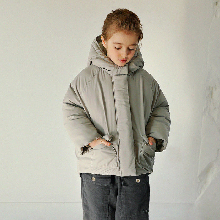 Tambere Child Erif Hooded Puffer Jacket Grey