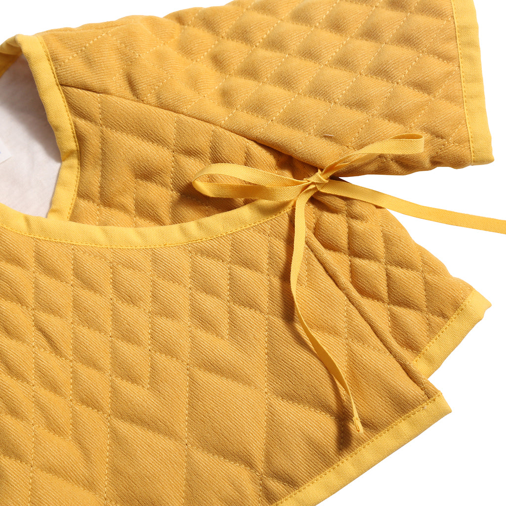 Tia Cibani Kids Baby Harlequin Tufted Jacket Dijon Yellow