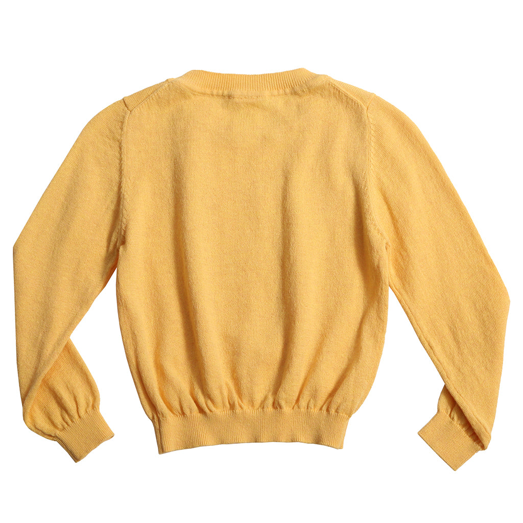 Tia Cibani Kids Baby Slim Fit Crew Neck Sweater Dijon Yellow