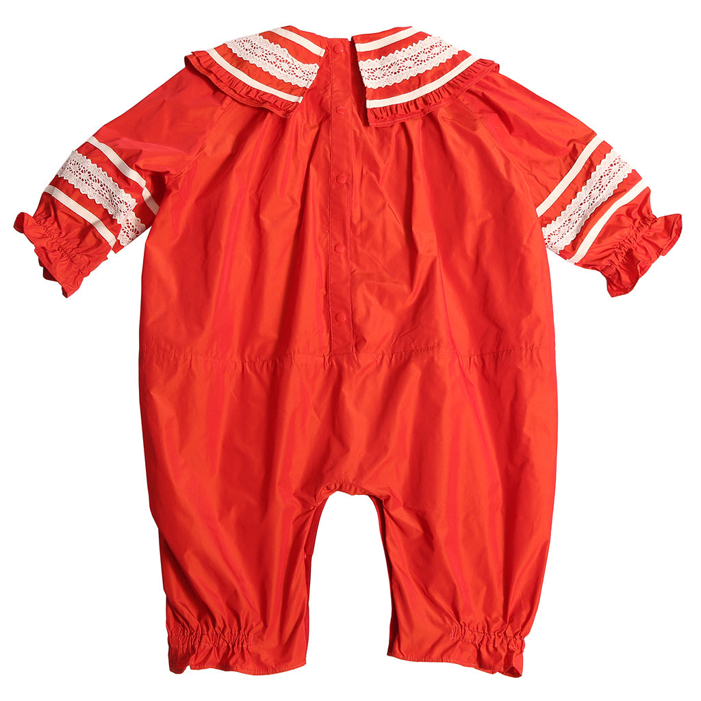 Tia Cibani Kids Baby Brittany Ruffled Collar Rouge Red