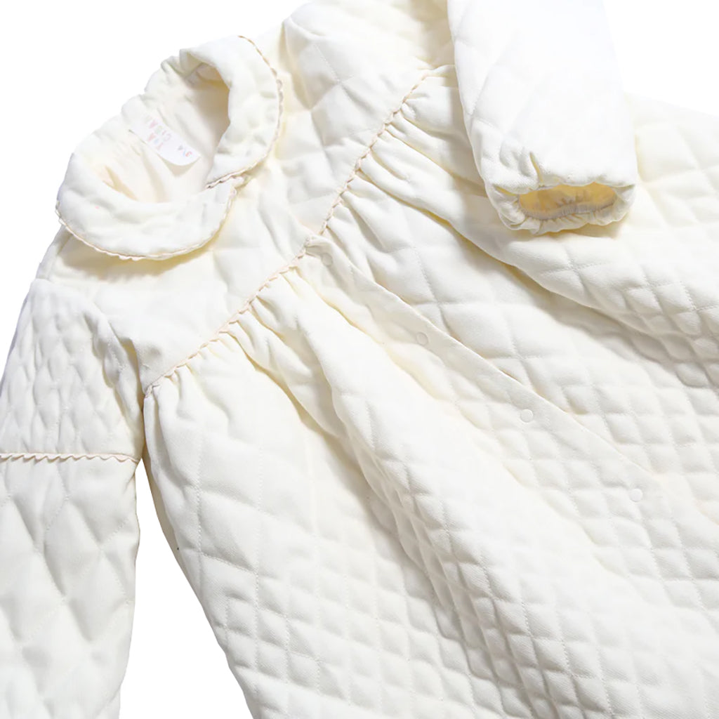 Tia Cibani Kids Child Brittany Tufted Dress Opal Cream