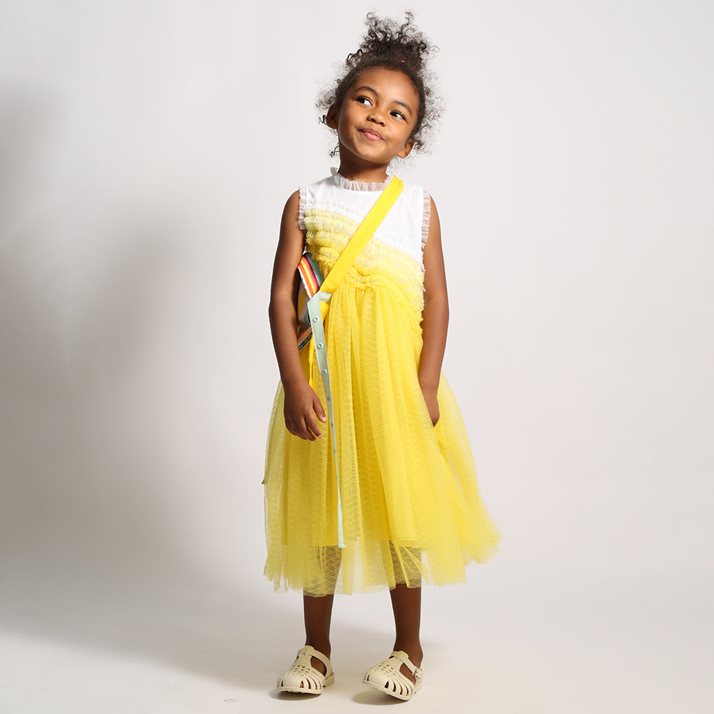 Tia Cibani Kids Child Misty Wave Dress Submarine Yellow