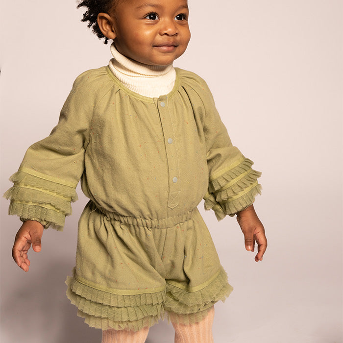 Tia Cibani Baby Willow Pantaloon Jumpsuit Sage Green