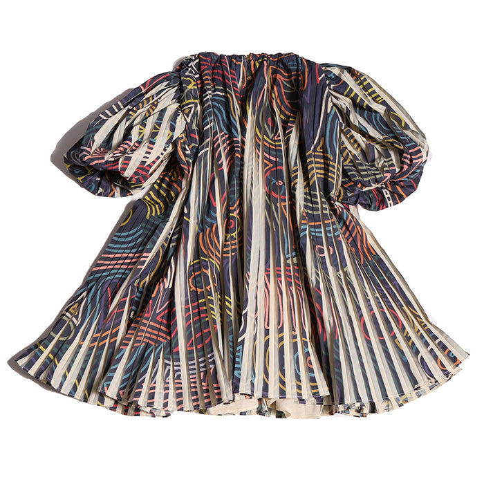 Tia Cibani Child Harriet Print Pleated Dress Multicolour