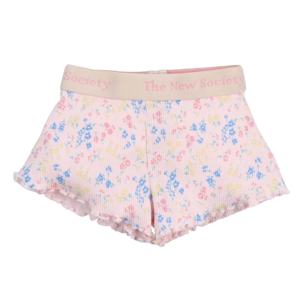 The New Society Baby TNS Rib Shorts Sabina Pink Floral Print