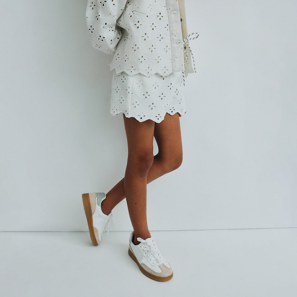 The New Society Child Camelia Jacket Pure Cloud White Denim