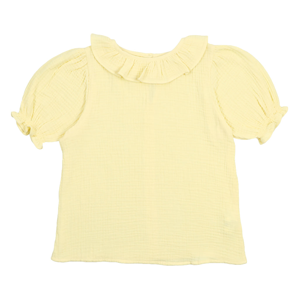 The New Society Child Campanilla Blouse Soft Lemon Yellow