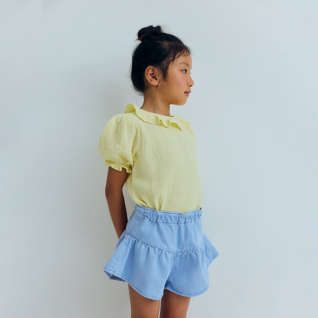 The New Society Child Campanilla Blouse Soft Lemon Yellow